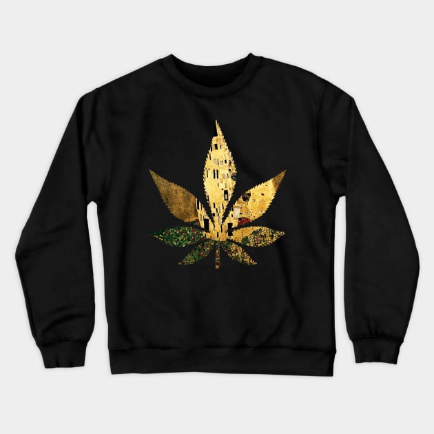 the kiss weed Crewneck Sweatshirt by Lamink